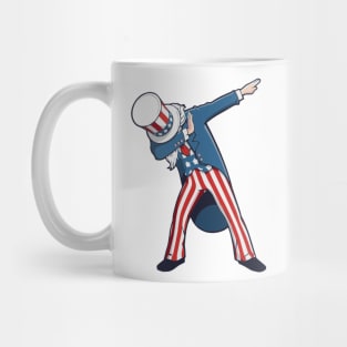 Dabbing Uncle Sam 4th of July Mug